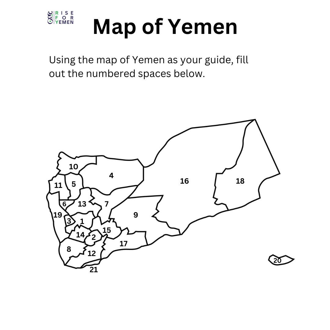 Downloadable Blank Map Of Yemen Rise For Yemen 